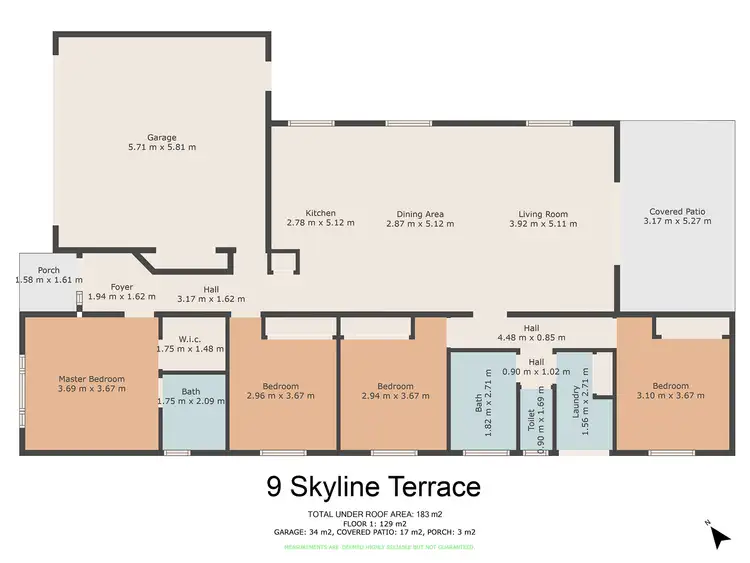 Floorplan of Homely house listing, 9 Skyline Terrace, Gympie QLD 4570