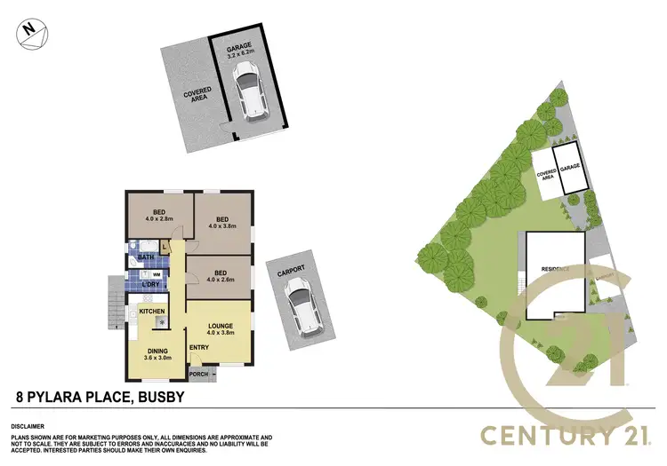 Floorplan of Homely house listing, 8 Pylara Place, Busby NSW 2168