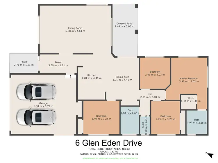 Floorplan of Homely house listing, 6 Glen Eden Drive, Gympie QLD 4570