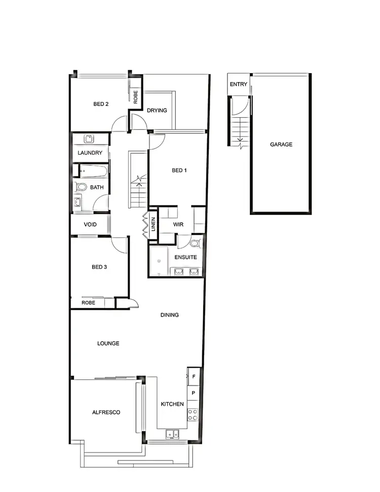 Floorplan of Homely unit listing, 28/2 Mantra Esplanade, Birtinya QLD 4575