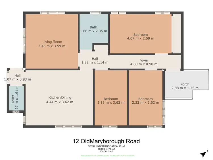 Floorplan of Homely house listing, 12 Old Maryborough Road, Gympie QLD 4570