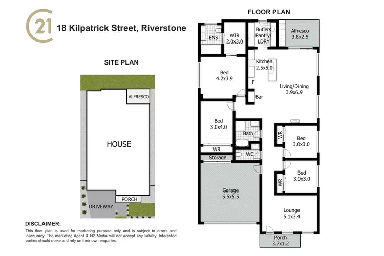Floorplan of Homely house listing, 18 Kilpatrick Street, Riverstone NSW 2765
