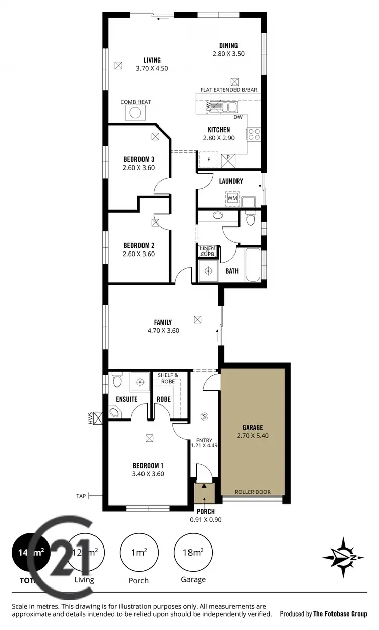 Floorplan of Homely house listing, 6 Claude Ahrens Street, Lyndoch SA 5351