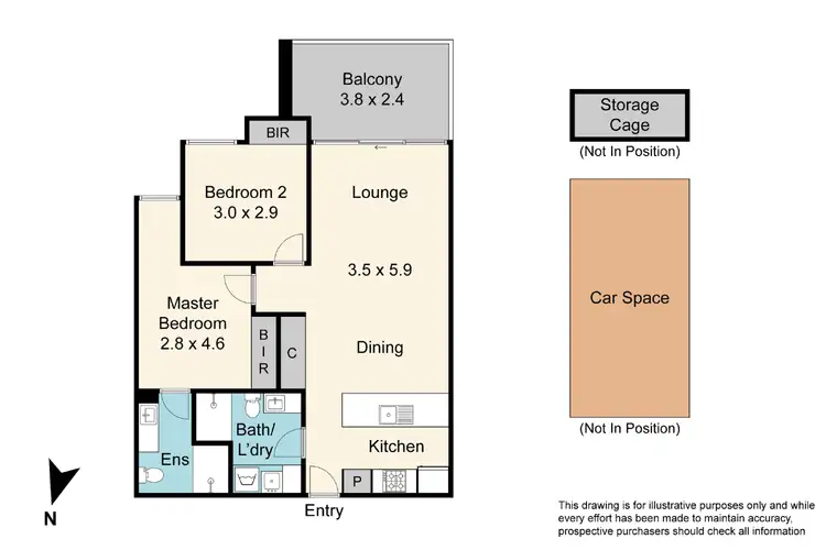 Floorplan of Homely apartment listing, 231/59 Autumn Terrace, Clayton South VIC 3169