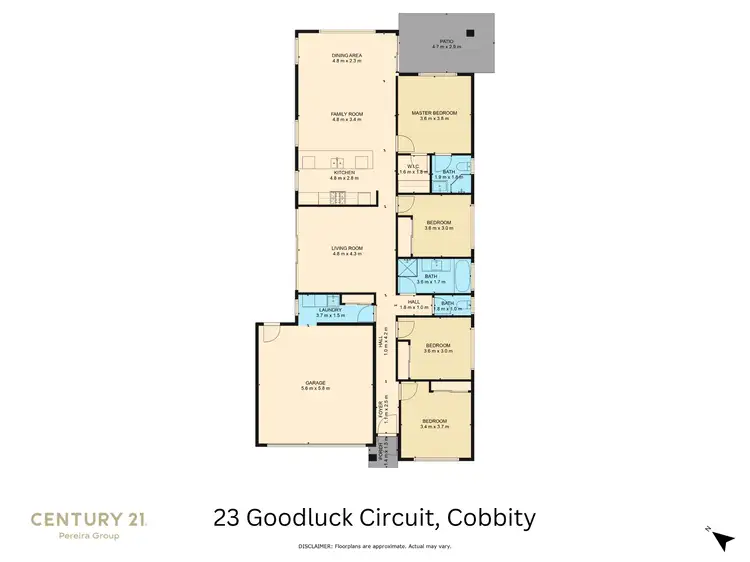 Floorplan of Homely house listing, 23 Goodluck Circuit, Cobbitty NSW 2570
