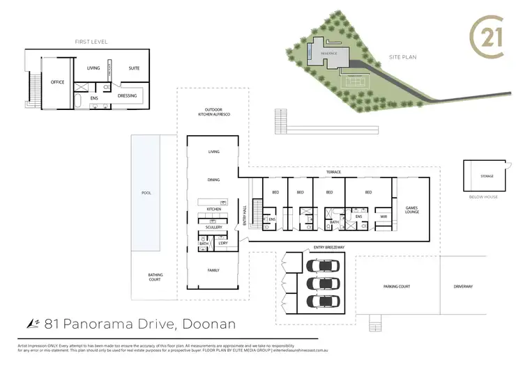 Floorplan of Homely house listing, 81 Panorama Drive, Doonan QLD 4562