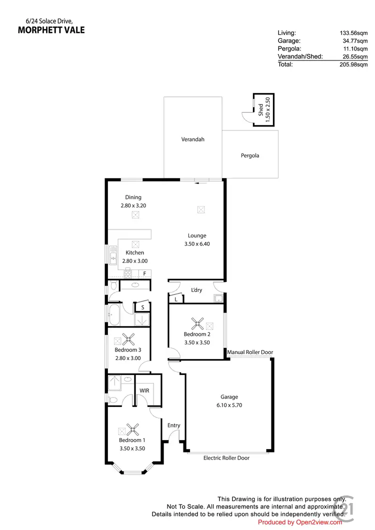 Floorplan of Homely house listing, 6/24 Solace Drive, Morphett Vale SA 5162
