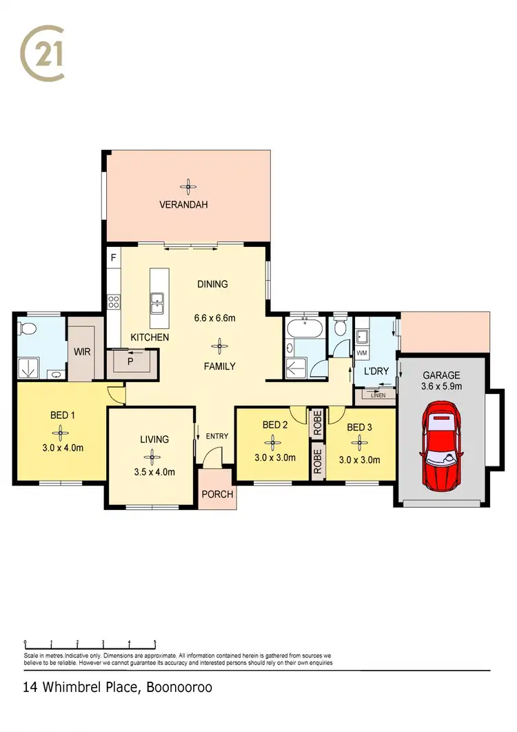 Floorplan of Homely house listing, 14 Whimbrel Place, Boonooroo QLD 4650