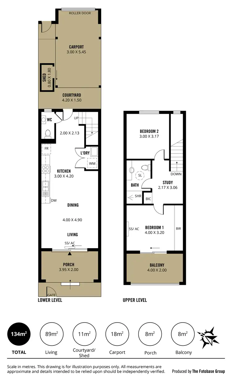 Floorplan of Homely townhouse listing, 8 17 Euston Walk, Mawson Lakes SA 5095