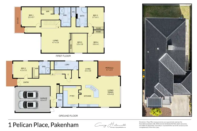 Floorplan of Homely house listing, 1 Pelican Place, Pakenham VIC 3810