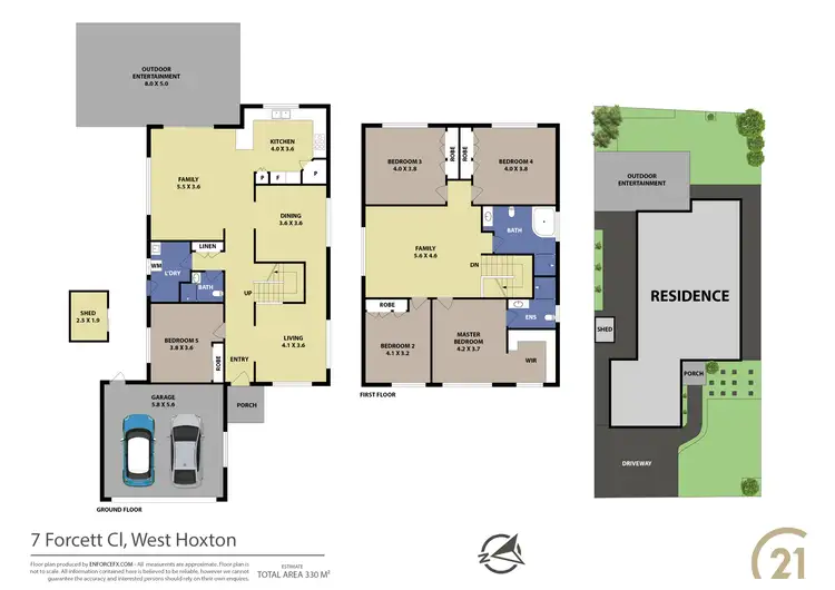 Floorplan of Homely house listing, 7 Forcett Close, West Hoxton NSW 2171