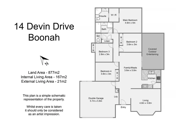 Floorplan of Homely house listing, 14 Devin Drive, Boonah QLD 4310