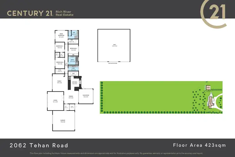 Floorplan of Homely house listing, 2062 Tehan Road, Echuca VIC 3564