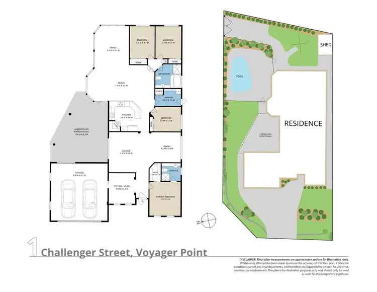 Floorplan of Homely house listing, 1 Challenger Street, Voyager Point NSW 2172
