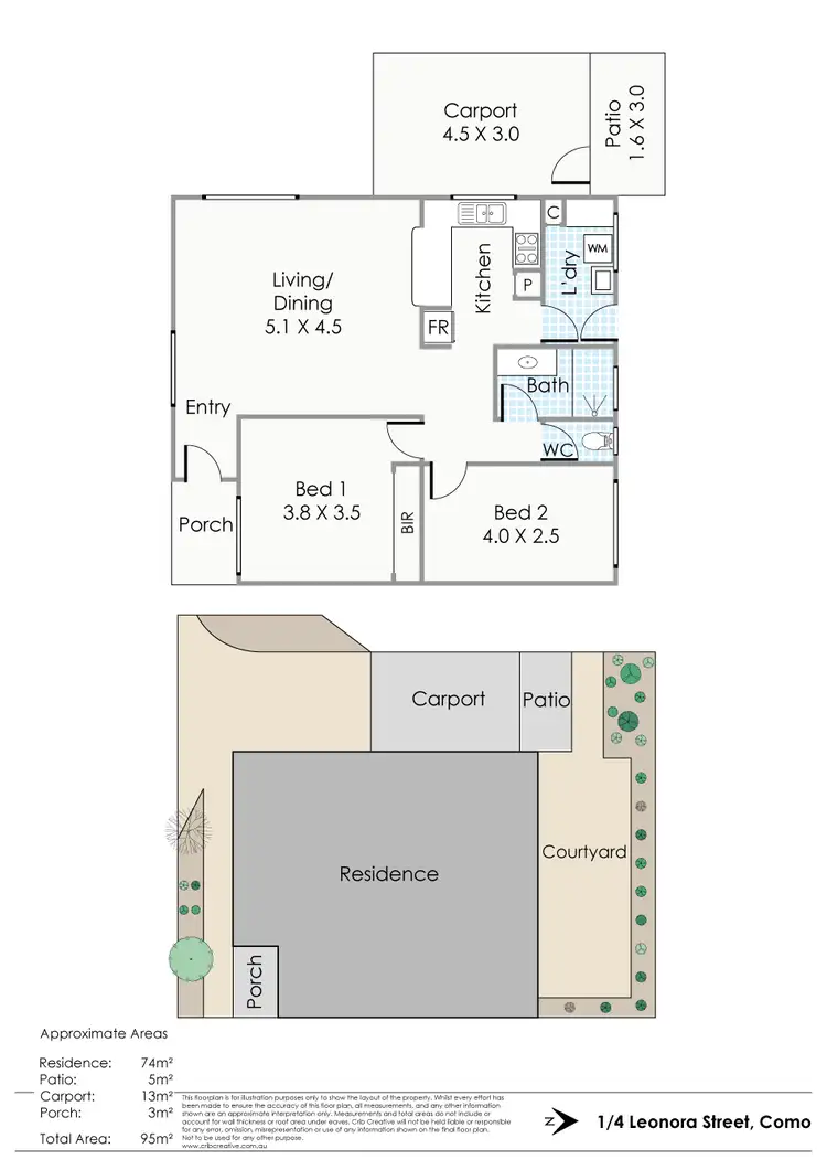 Floorplan of Homely house listing, 1/4 Leonora Street, Como WA 6152