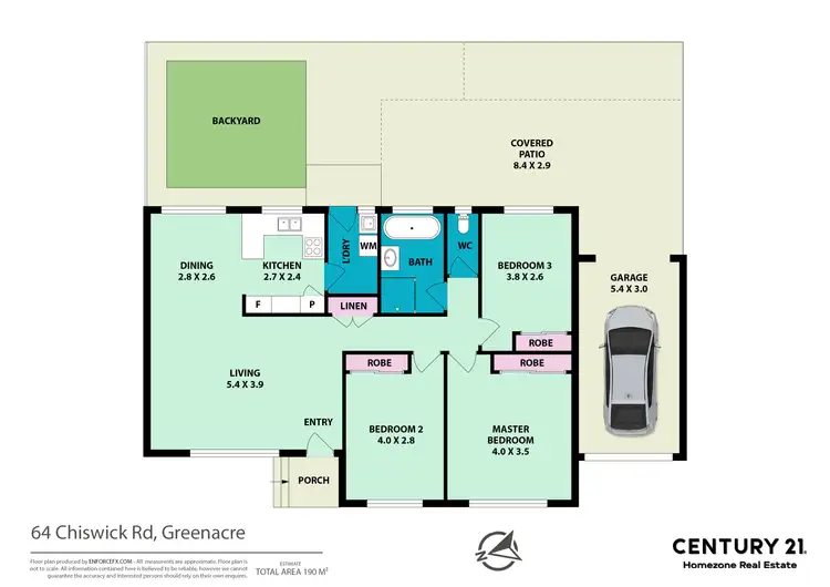 Floorplan of Homely villa listing, 4/64 Chiswick Road, Greenacre NSW 2190