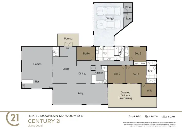 Floorplan of Homely house listing, 43 Kiel Mountain Road, Woombye QLD 4559