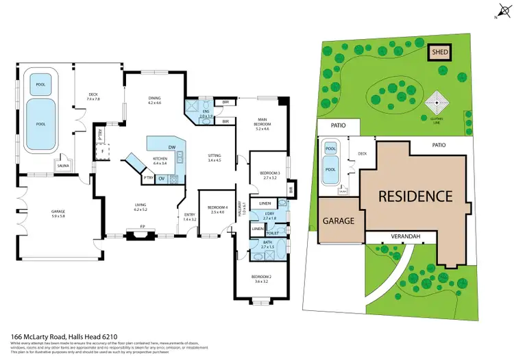Floorplan of Homely house listing, 166 McLarty Road, Halls Head WA 6210