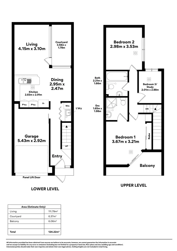 Floorplan of Homely townhouse listing, 15 Sparman Close, Adelaide SA 5000