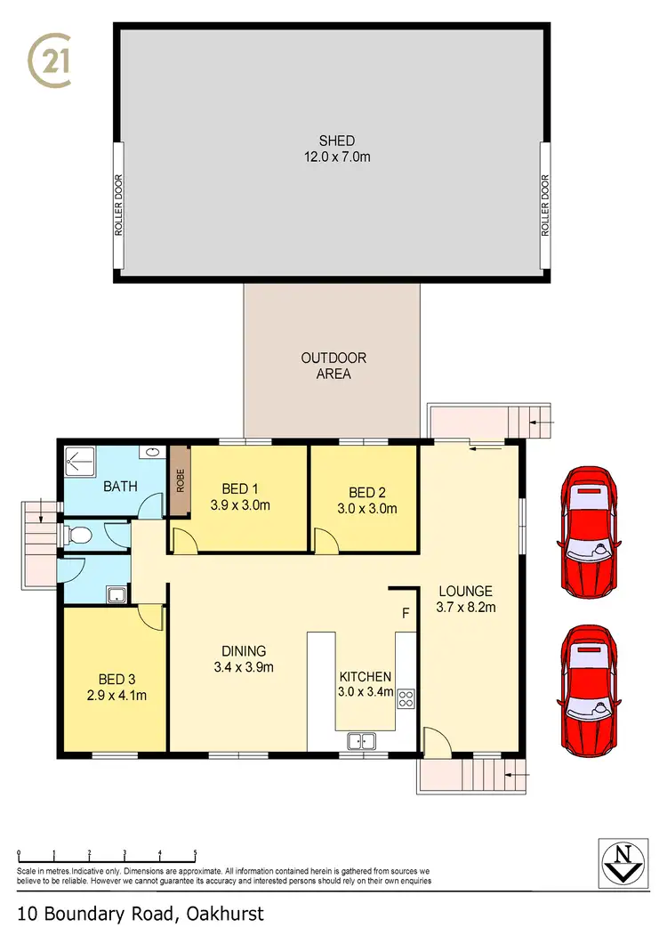 Floorplan of Homely rural property listing, 10 Boundary Road, Oakhurst QLD 4650