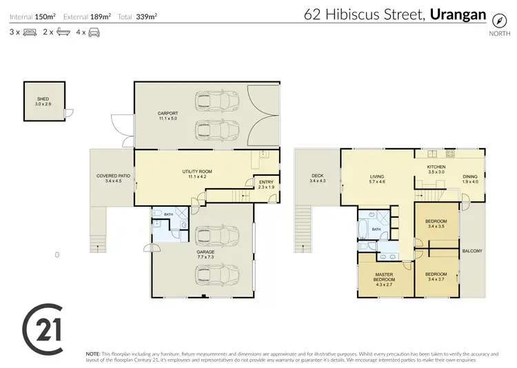 Floorplan of Homely house listing, 62 Hibiscus St, Urangan QLD 4655