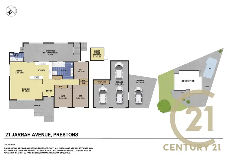 Floorplan of Homely house listing, 21 Jarrah Avenue, Prestons NSW 2170