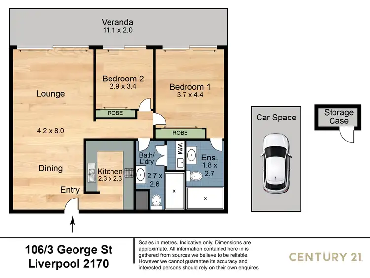 Floorplan of Homely apartment listing, 106/3 George Street, Warwick Farm NSW 2170