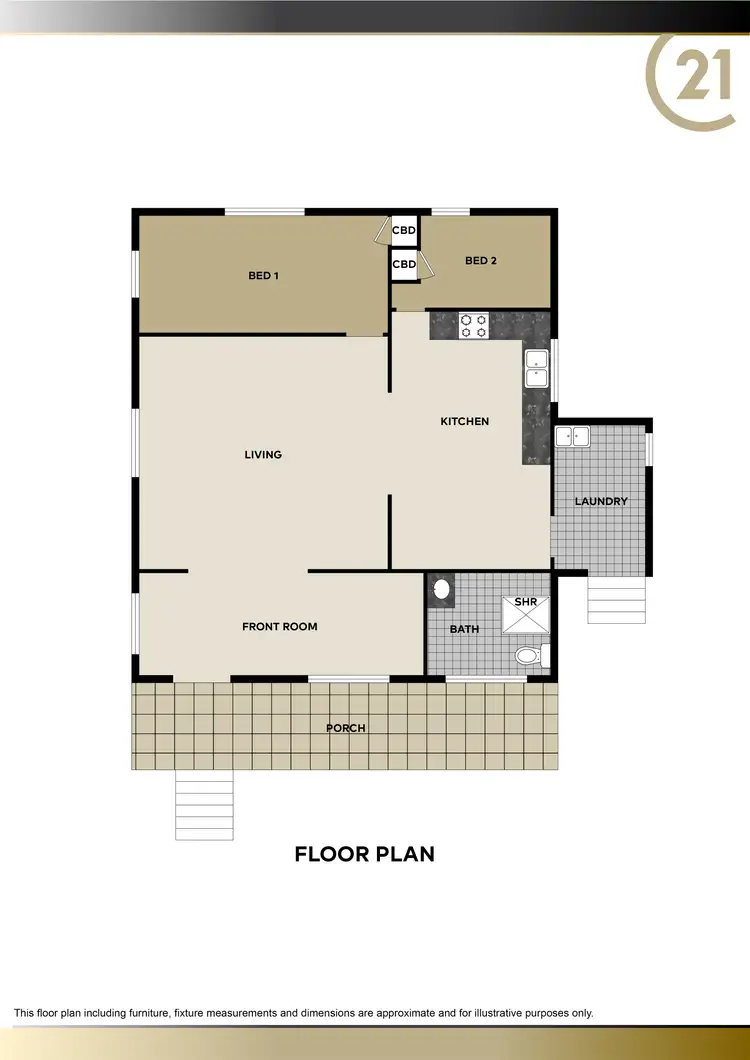 Floorplan of Homely house listing, 20 Ann Street, Woombye QLD 4559