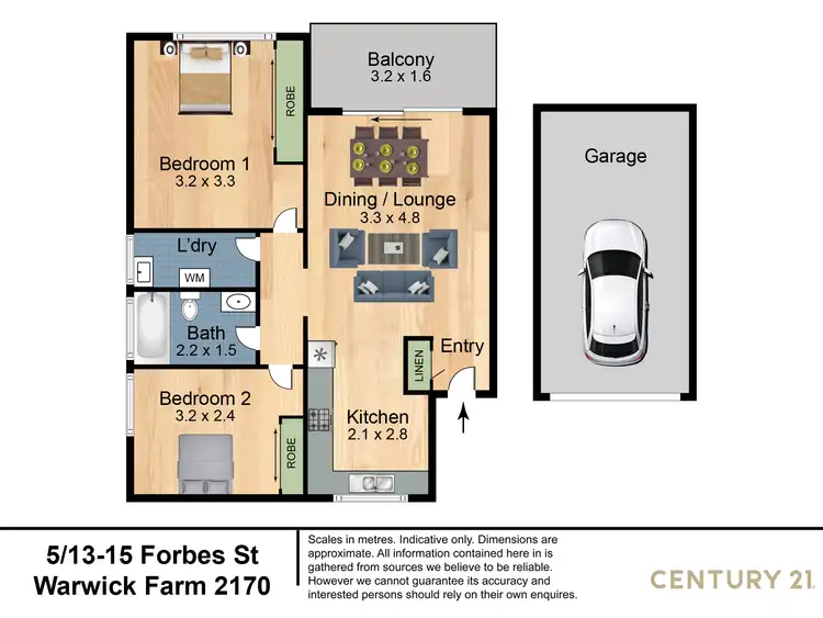 Floorplan of Homely apartment listing, 5/13-15 Forbes Street, Warwick Farm NSW 2170