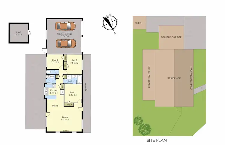 Floorplan of Homely house listing, 15 Thurbro Drive, Keysborough VIC 3173