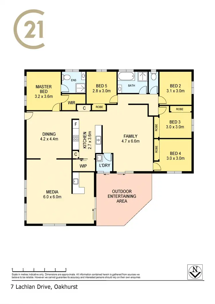 Floorplan of Homely rural property listing, 7 Lachlan Drive, Oakhurst QLD 4650