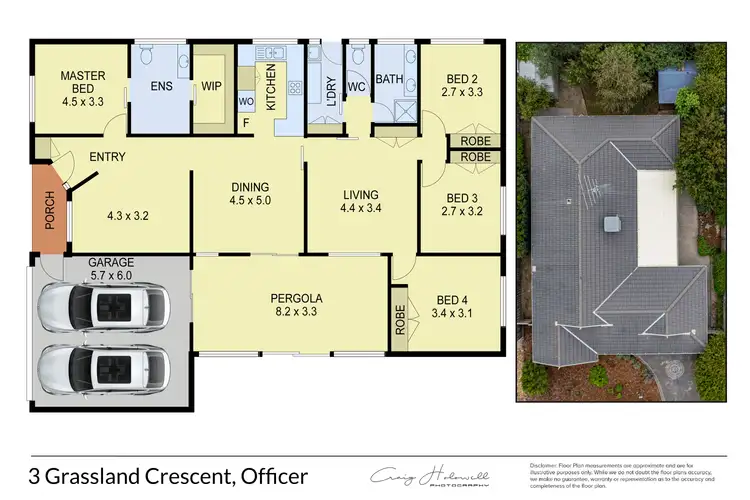 Floorplan of Homely house listing, 3 Grassland Crescent, Officer VIC 3809