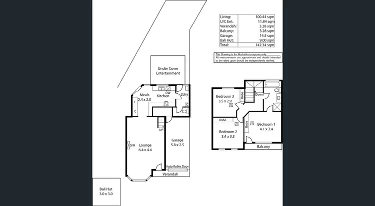 Floorplan of Homely townhouse listing, 1/1 Martha Street, Paradise SA 5075