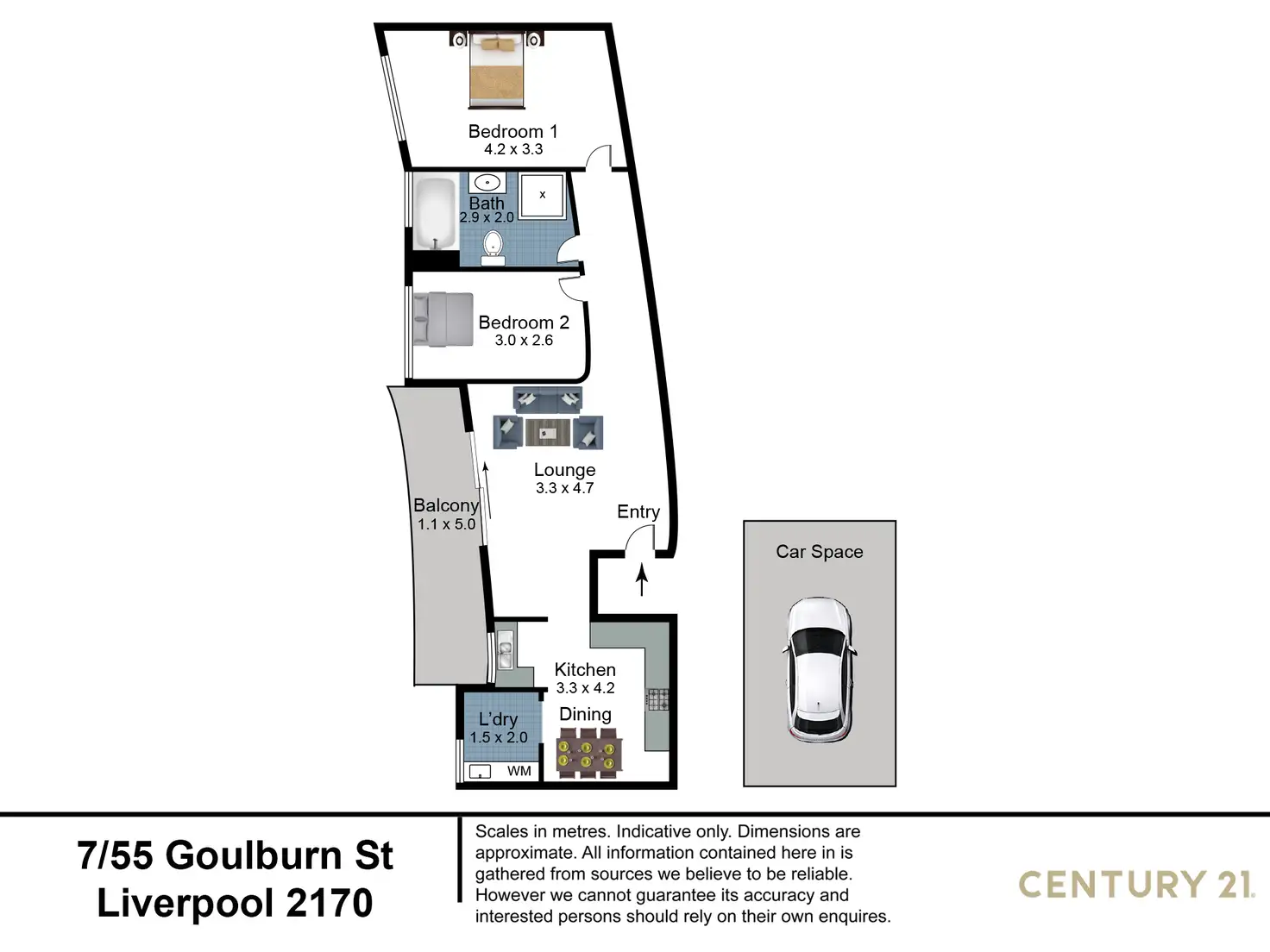 Floorplan of Homely unit listing, 7/55 Goulburn Street, Liverpool NSW 2170