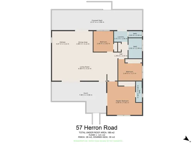 Floorplan of Homely rural property listing, 57 Herron Road, Pie Creek QLD 4570
