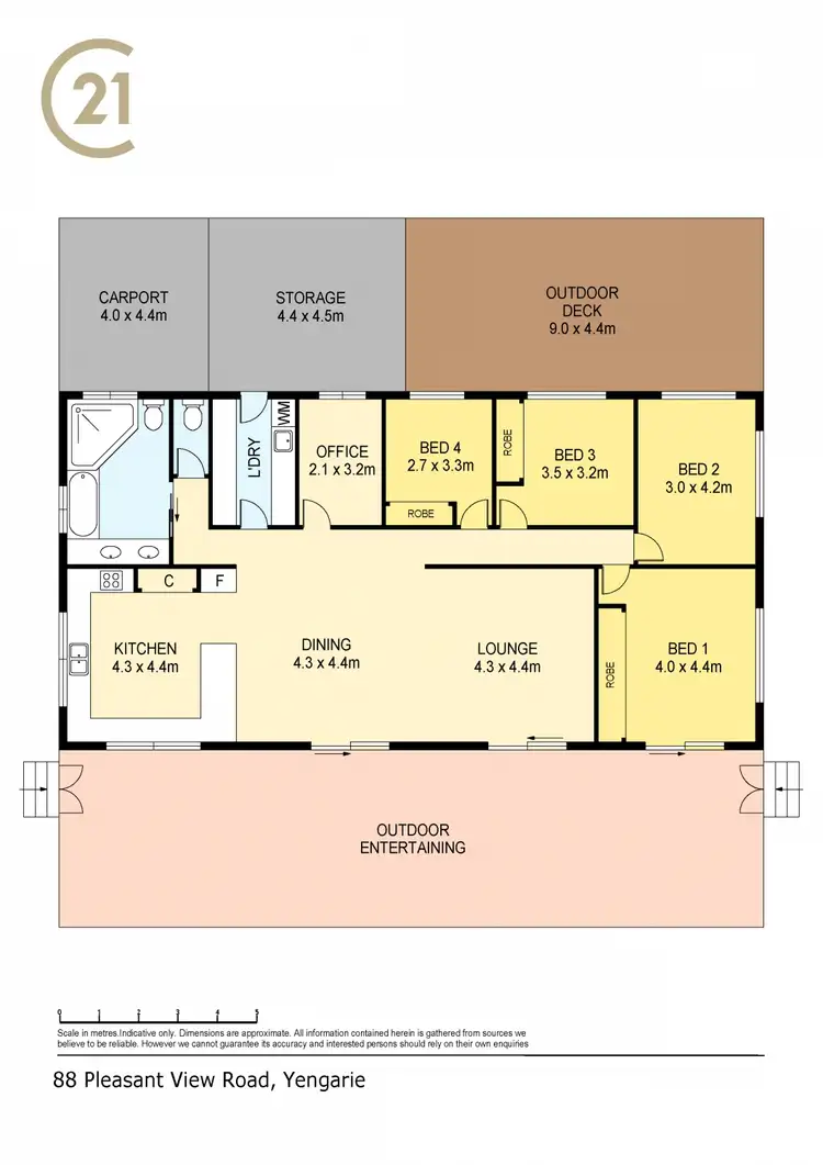 Floorplan of Homely rural property listing, 88 Pleasant View Road, Yengarie QLD 4650