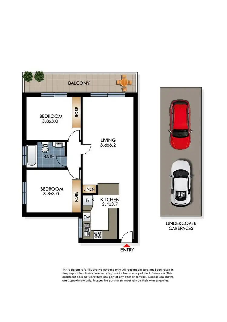 Floorplan of Homely apartment listing, 2/32-34 The Avenue, Rose Bay NSW 2029