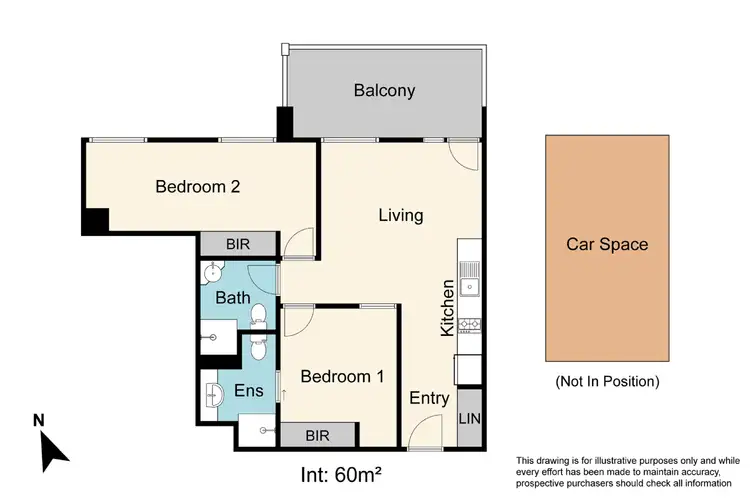 Floorplan of Homely apartment listing, 308/662 Blackburn Road, Notting Hill VIC 3168