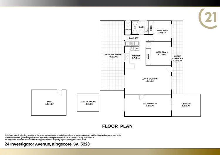Floorplan of Homely house listing, 24 Investigator Avenue, Kingscote SA 5223