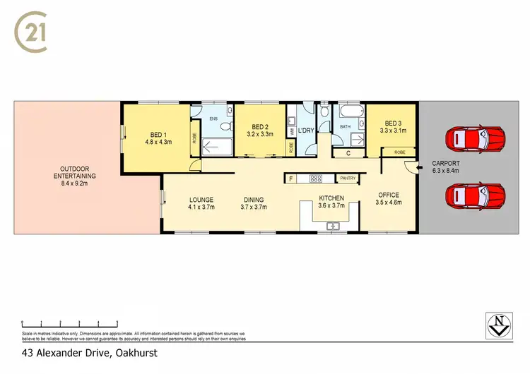 Floorplan of Homely rural property listing, 43 Alexander Drive, Oakhurst QLD 4650