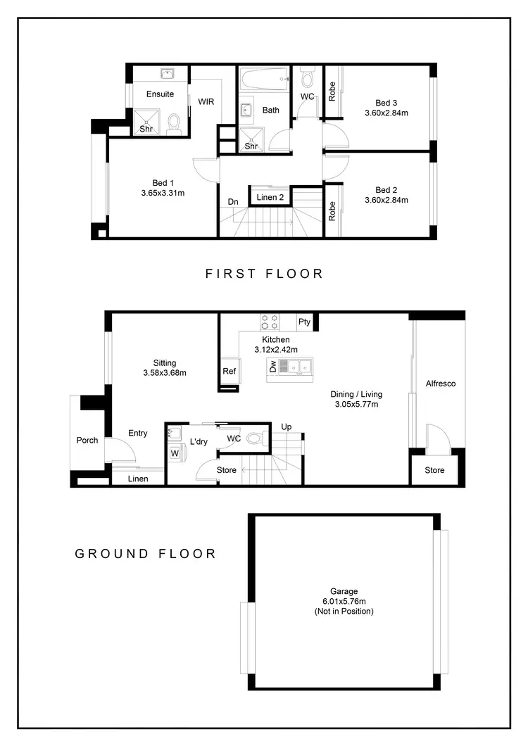 Floorplan of Homely townhouse listing, 12 Treble Street, Junction Village VIC 3977