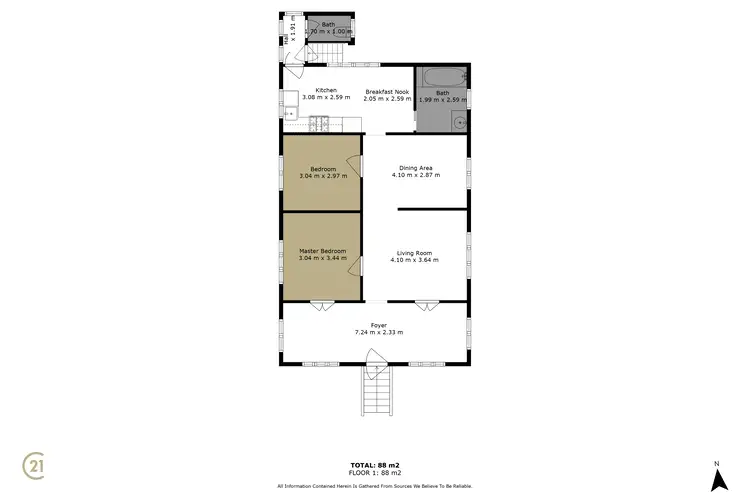 Floorplan of Homely house listing, 11 Bridge Street, Berserker QLD 4701