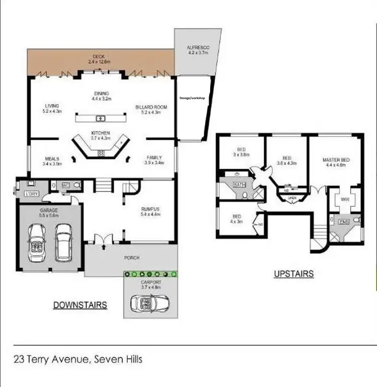 Floorplan of Homely house listing, 23 Terry Ave, Seven Hills NSW 2147