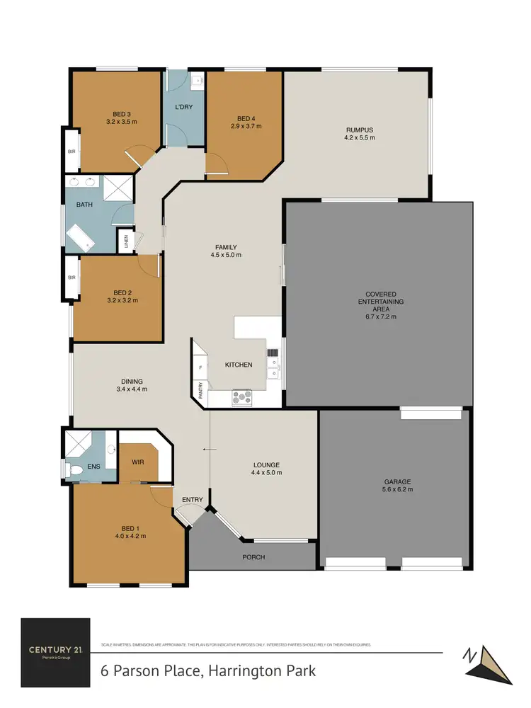 Floorplan of Homely house listing, 6 Parson Place, Harrington Park NSW 2567