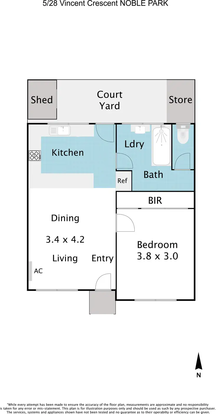 Floorplan of Homely unit listing, 5/28 Vincent Crescent, Noble Park VIC 3174