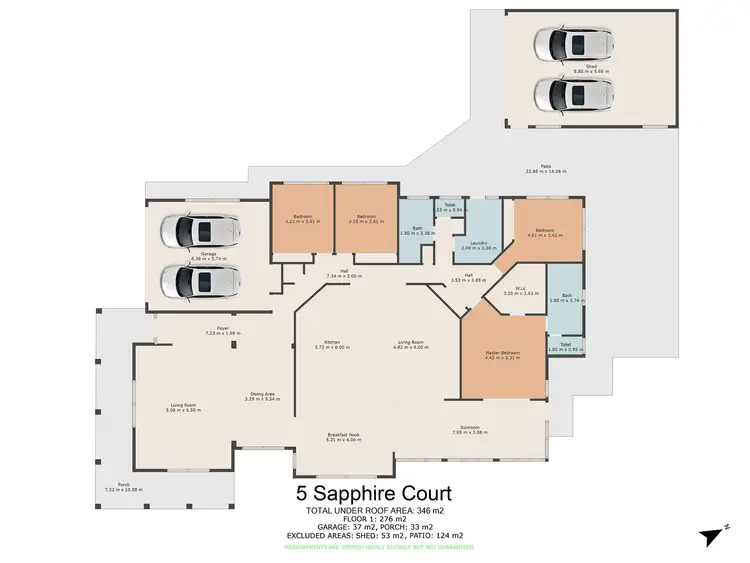 Floorplan of Homely house listing, 5 Sapphire Court, Southside QLD 4570