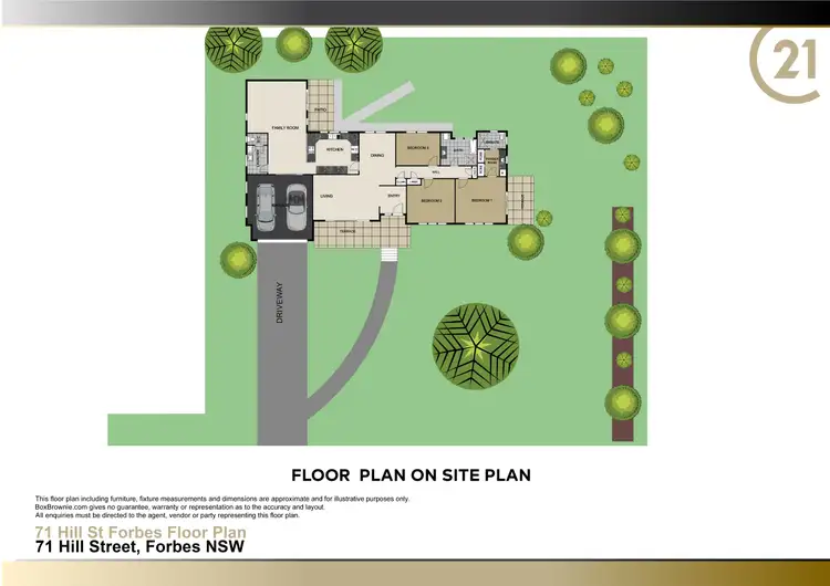Floorplan of Homely rural property listing, 71 Hill Street, Forbes NSW 2871