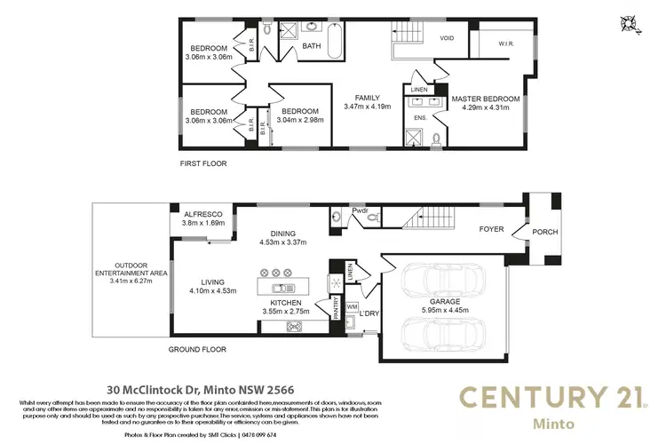 Floorplan of Homely house listing, 30 McClintock Drive, Minto NSW 2566