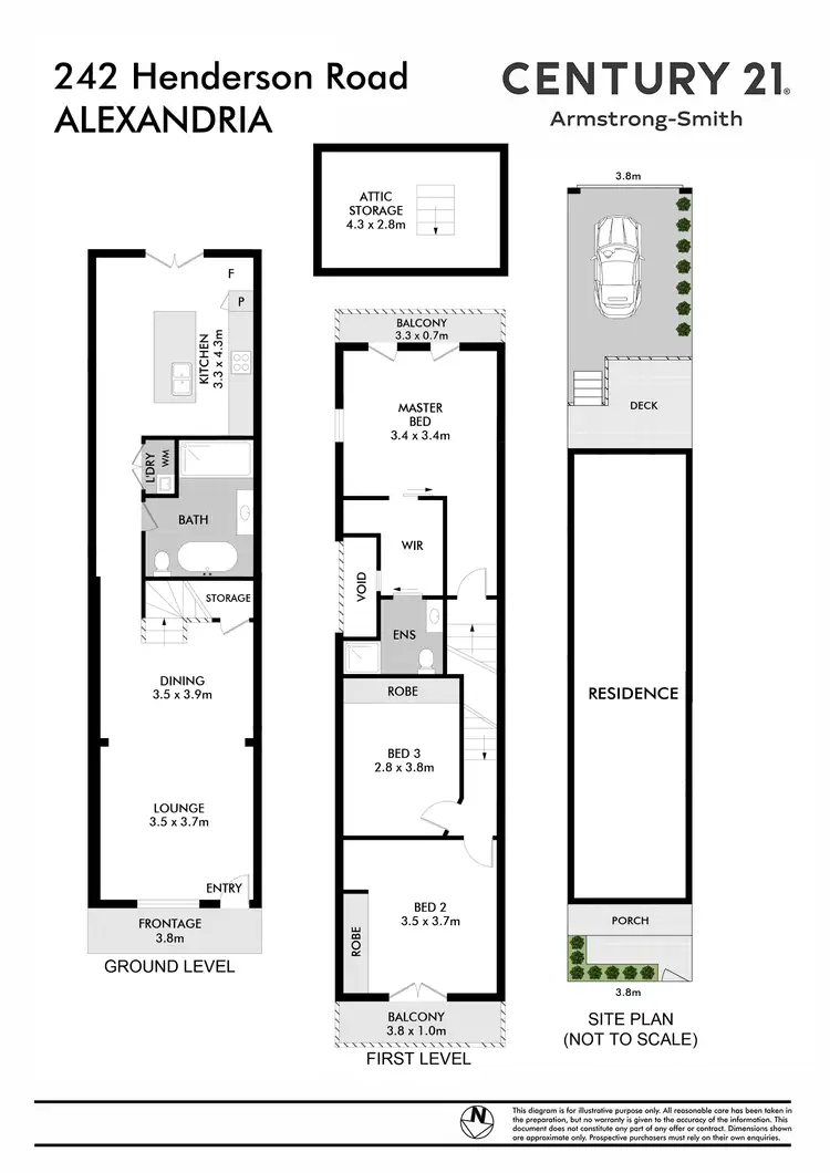 Floorplan of Homely house listing, 242 Henderson Road, Alexandria NSW 2015