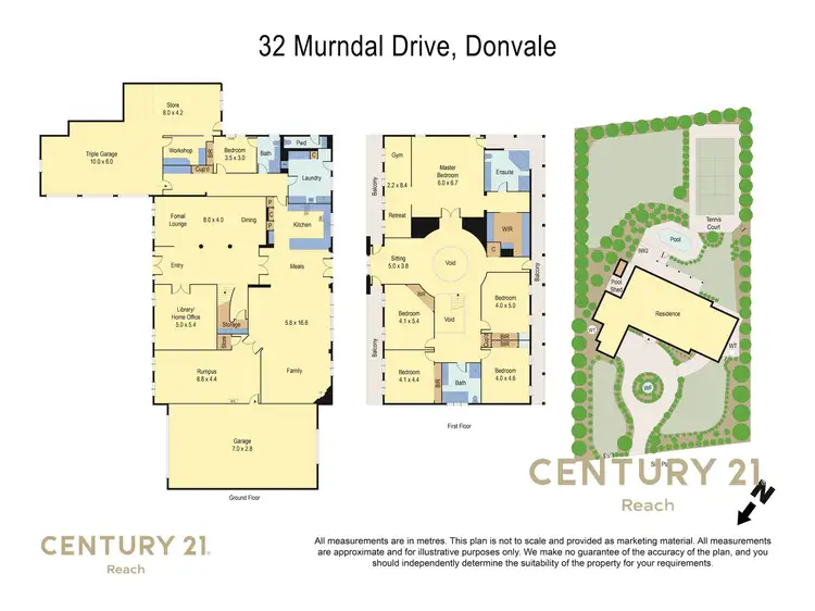 Floorplan of Homely house listing, 32 Murndal Drive, Donvale VIC 3111